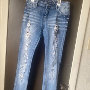 Rue21 Distressed Blue Jeans for Women